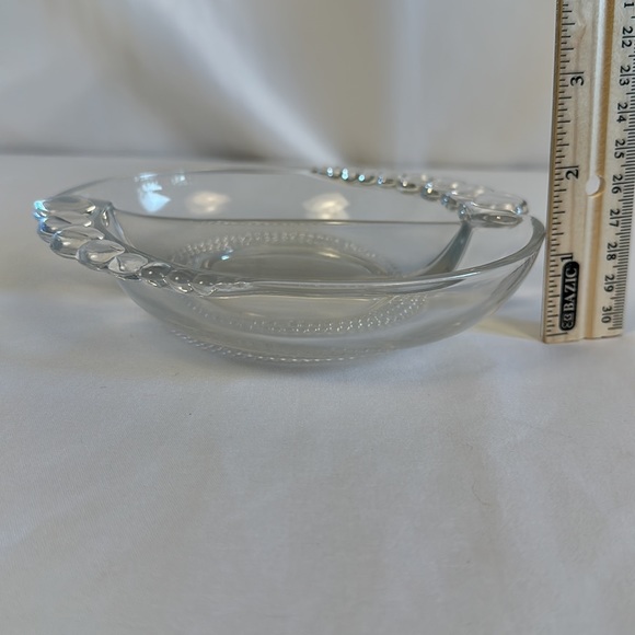 Duncan & Miller Glass Divided Dish in Teardrop Pattern - Picture 15 of 15